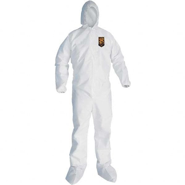 KleenGuard 27239 Disposable Coveralls: Size 6X-Large, SMS, Zipper Closure