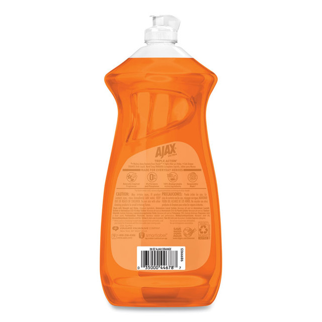 COLGATE PALMOLIVE, IPD. Ajax® 44678EA Dish Detergent, Liquid, Orange Scent, 28 oz Bottle