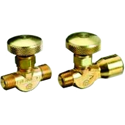 Western Enterprises Brass Body Valve for Non-Corrosive Gases, 3000 psig, Inlet 1/4 in NPT (F), Outlet 1/4 in NPT (F)
