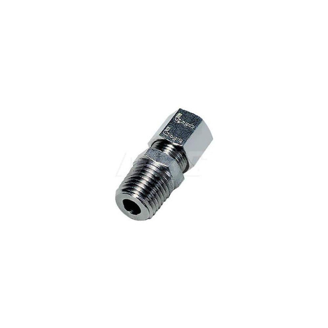 Legris 1805 08 13 Compression Tube Male Connector: 1/4" Thread, Tube OD x Male BSPT