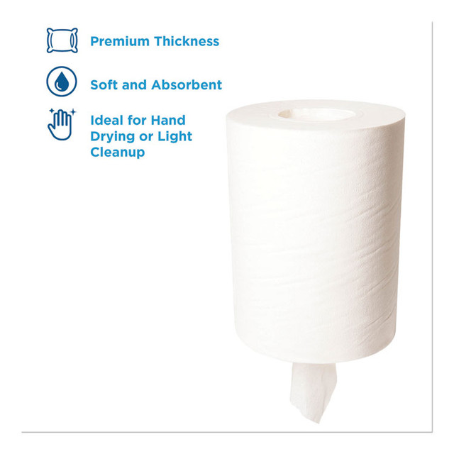 GEORGIA PACIFIC Professional 28125 SofPull Premium Junior Capacity Towel, 1-Ply, 7.8 x 14.8, White, 225/Roll, 8 Rolls/Carton