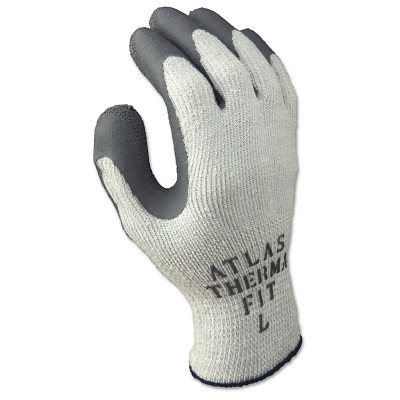 SHOWA® 451 Thermal-Insulated Latex Coated Gloves, Large, White/Gray
