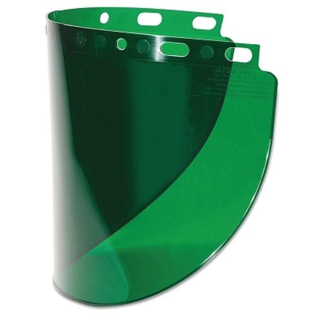 Honeywell Honeywell Fibre-Metal® High Performance Wide View Faceshield Window, Dark Green, Wide View, 16-1/2 in L x 8 in H