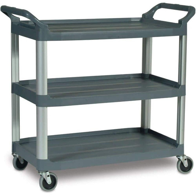 Rubbermaid FG409100GRAY Standard Utility Cart: Plastic, Gray