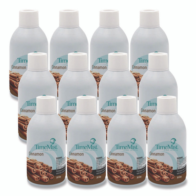 ZEP INC. TimeMist® 1042746 Premium Metered Air Freshener Refill, Cinnamon, 7.1 oz Aerosol Spray, 12/Carton
