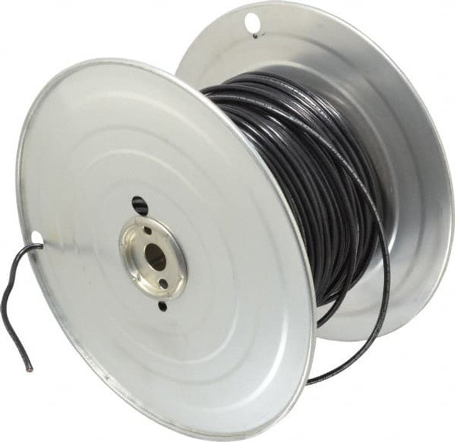 Southwire 411050508 Machine Tool Wire: 10 AWG, Black, 500' Long, Polyvinylchloride, 0.18" OD