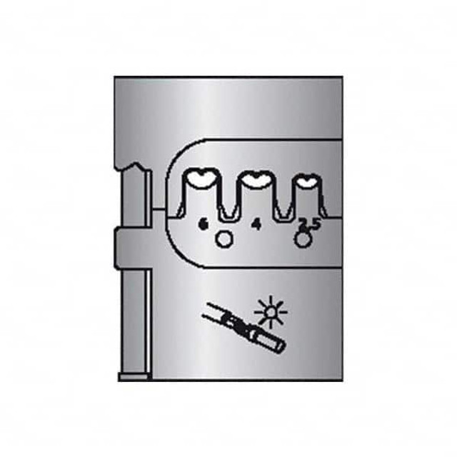 Gedore 2078104 Crimpers; Crimper Type: Terminal ; Capacity: 2.5,4,6 mm ; Style: Ratchet Solar ; Product Service Code: 5130