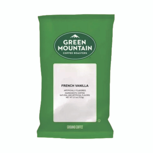 KEURIG DR PEPPER Green Mountain Coffee® 4732 French Vanilla Coffee Fraction Packs, 2.2 oz, 50/Carton