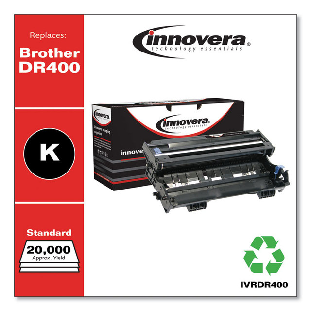 INNOVERA DR400 Remanufactured Black Drum Unit, Replacement for DR400, 20,000 Page-Yield