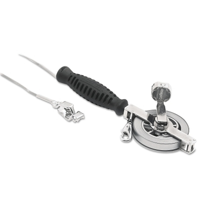 Apex Tool Group Crescent Lufkin® Atlas® Oil Gauging Tape, 1/2 in W x 33 ft L, D1, Chrome Clad®/Nubian® Double-Duty, Used with 590 Plumb Bob