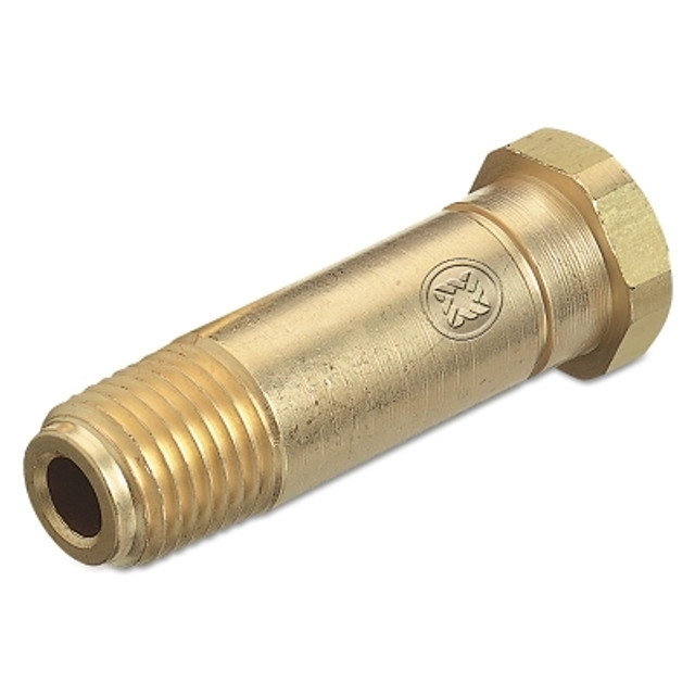Western Enterprises Regulator Inlet Nipple, CO2, 1/4 in (NPT), 2 in L, Brass, CGA-320