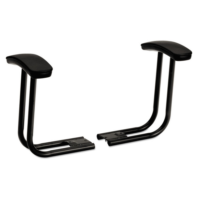 HON COMPANY 5991T Optional Fixed T-Arms for HON ComforTask Series Swivel Task Chairs, Black, 2/Set