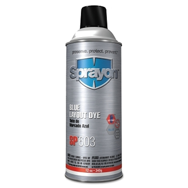 Krylon® Industrial Sprayon® Layout Dye, 12 oz Aerosol Can, Blue Krylon® Industrial Sprayon® Layout Dye, 12 oz Aerosol Can, Blue