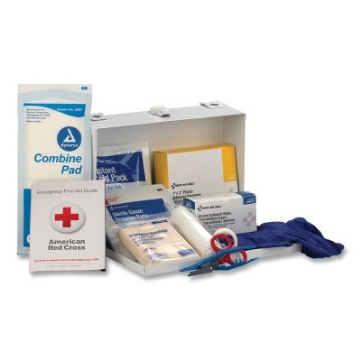 First Aid Only® 25 Person Industrial First Aid Kit, Steel (Non-Gasketed) Case, Wall Mount