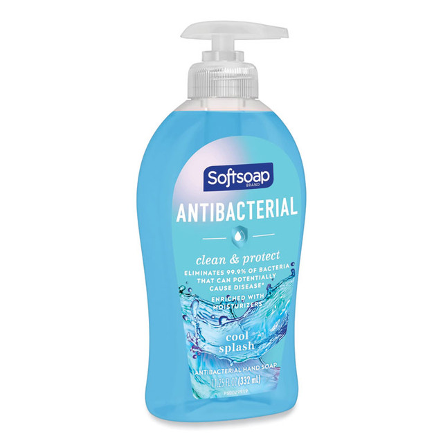 COLGATE PALMOLIVE, IPD. Softsoap® 98537EA Antibacterial Hand Soap, Cool Splash Scent, 11.25 oz