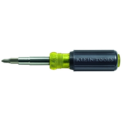 Klein Tools Multi-bit Screwdriver/Nut Driver, 11-In-1, Phillips/Slotted/Square/Torx