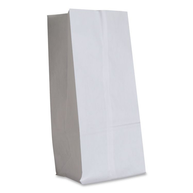 ROSS & WALLACE PAPER PRODUCTS, INC. GW20500 Grocery Paper Bags, 20# Size, 40# Basis Weight, 8.25" x 5.25" x 16.13", White, 500/Bundle