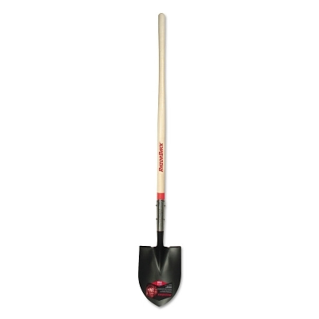 The AMES Companies, Inc. TRUE TEMPER® 2584300 Forged Round Point Shovel, 11.5 in L x 9 in W blade, Round Point, 47 in Fiberglass Straight Cushion Handle