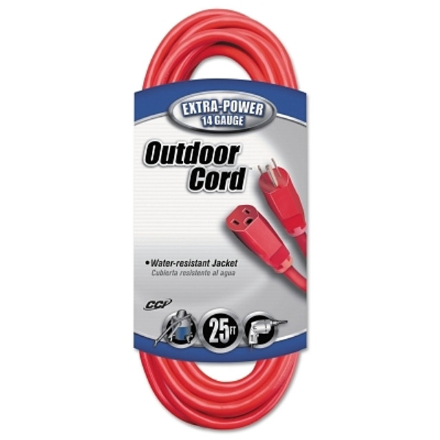 Southwire Vinyl Extension Cord, 25 ft, 1 Outlet, Red Southwire Vinyl Extension Cord, 25 ft, 1 Outlet, Red