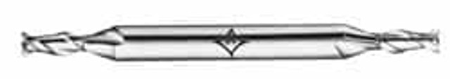 Cleveland C39884 Square End Mill: 3/64'' Dia, 9/64'' LOC, 3/16'' Shank Dia, 2-1/4'' OAL, 2 Flutes, High Speed Steel