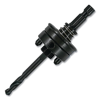 M.K. Morse Hole Saw Arbor, 3/8 in Hex, 3/8 in Arbor dia, 1/2 in-20 Thread, Standard Pilot Arbor