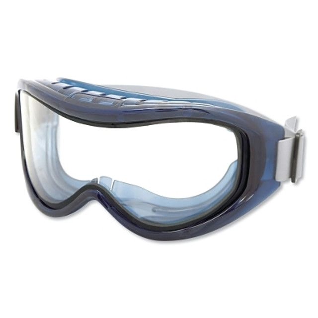 SureWerx® Sellstrom® Odyssey II Series Chem Splash Dual-Lens Goggle, Clear Tint, Blue Fr, OTG, AF/HC