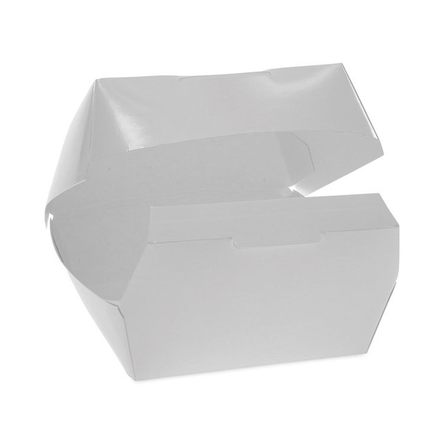 PACTIV EVERGREEN CORPORATION DBRGRCLAM Paperboard Hinged Container, 5" Hamburger Clamshell, 4.79 x 4.81 x 2.75, Paper, 500/Carton