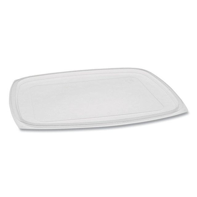 PACTIV EVERGREEN CORPORATION YCI85300 Showcase Deli Container Lid, Flat Lid For 3-Compartment 48/64 oz Containers, 9 x 7.38 x 0.19, Clear, Plastic, 220/Carton