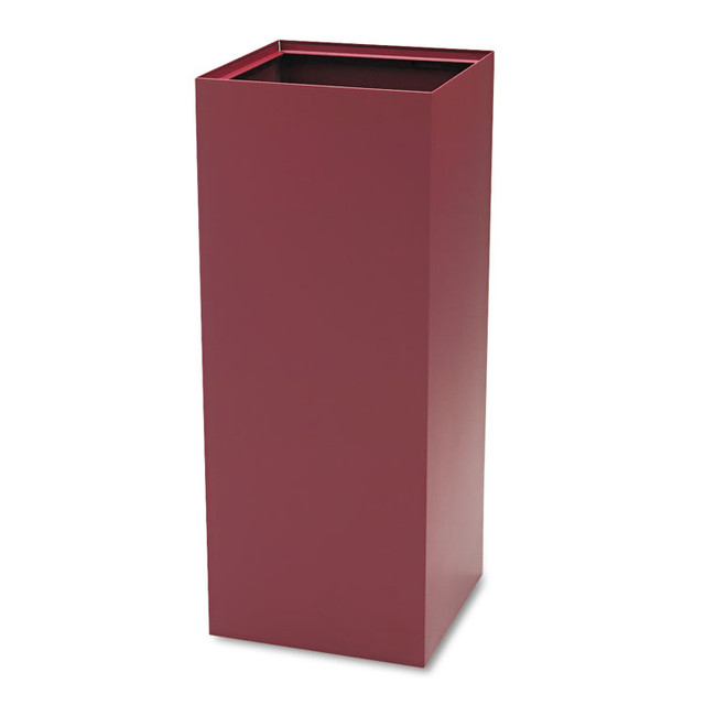 SAFCO PRODUCTS 2983BG Public Square Recycling Receptacles, Can Recycling, 37 gal, Steel, Burgundy