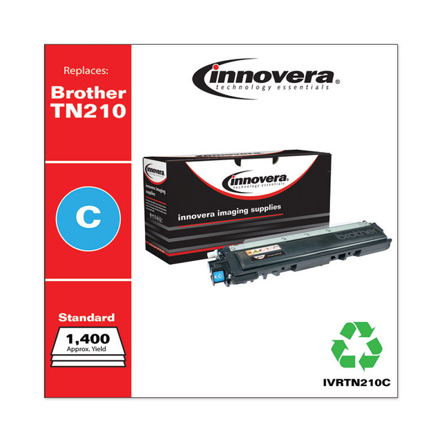 INNOVERA TN210C Remanufactured Cyan Toner, Replacement for TN210C, 1,400 Page-Yield