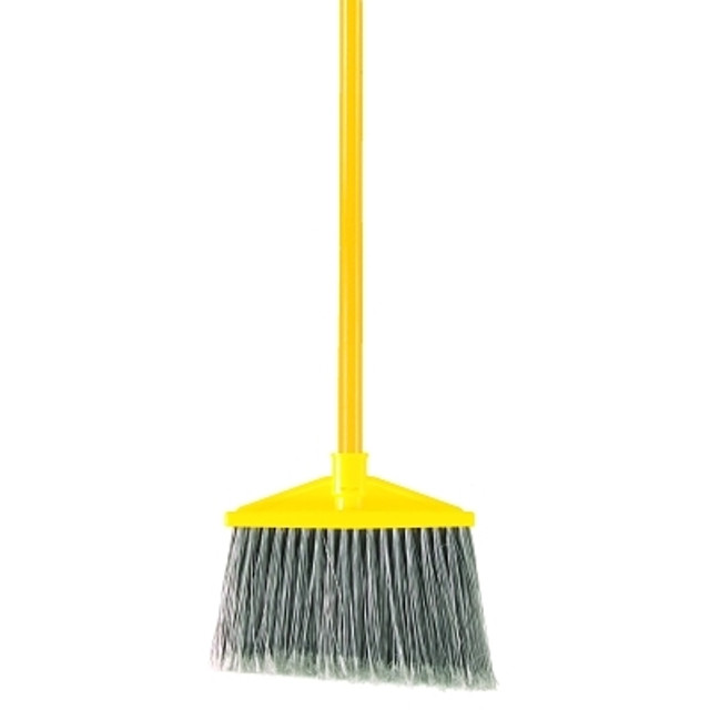Newell Brands Rubbermaid Commercial Rubbermaid® Angle Broom, 10-1/2 in Plastic Block, 6-3/4 in Trim L, Polypropylene, 57 in Handle Newell Brands Rubbermaid Commercial Rubbermaid® Angle Broom, 10-1/2 in Plastic Block, 6-3/4 in Trim L, Polypropylene, 57 in Handle