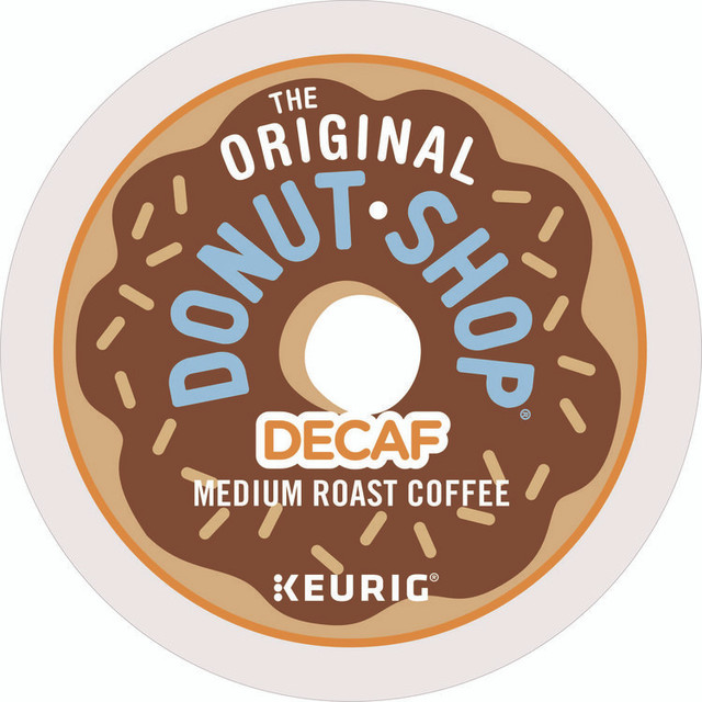 KEURIG DR PEPPER The Original Donut Shop® 7401BX Donut Shop Decaf Coffee K-Cups, 24/Box