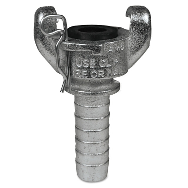 Dixon Valve AM6 Air King® 2-Lug Hose End, 3/4 in M Barb, 25/32 in dia x 2-1/2 in W x 3-15/16 in H, Iron