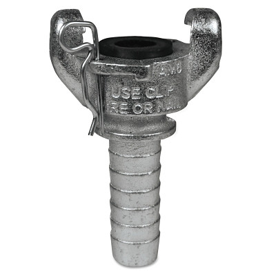 Dixon Valve Air King® 2-Lug Hose End, 3/4 in M Barb, 25/32 in dia x 2-1/2 in W x 3-15/16 in H, Iron