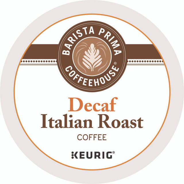 KEURIG DR PEPPER Barista Prima Coffeehouse® 8506 Decaf Italian Roast Coffee K-Cups, 24/Box