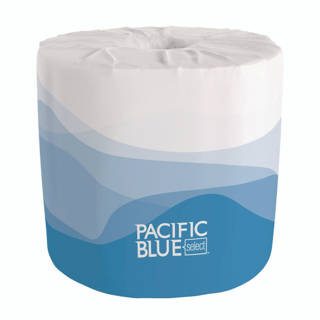 GEORGIA PACIFIC Professional 18280/01 Pacific Blue Select Bathroom Tissue, Septic Safe, 2-Ply, White, 550 Sheets/Roll, 80 Rolls/Carton