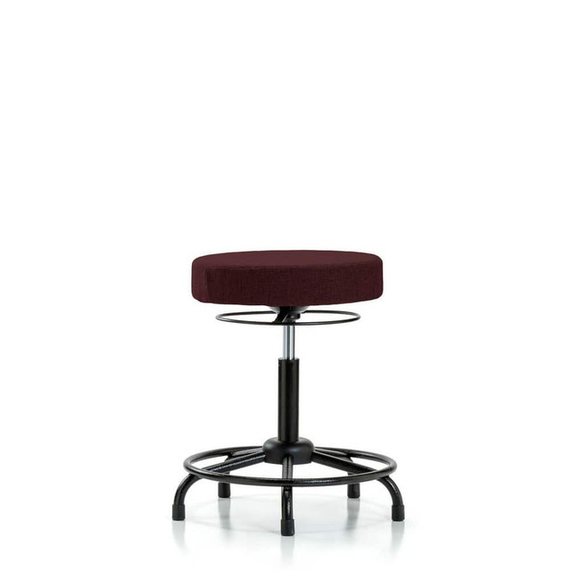 Blue Ridge Ergonomics MSC42862 Adjustable Height Swivel Stool: Olefin, 24" Seat Width, 24" Seat Depth