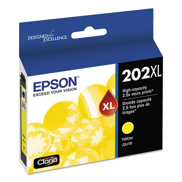 EPSON AMERICA, INC. T202XL420S T202XL420-S (202XL) Claria High-Yield Ink, 470 Page-Yield, Yellow