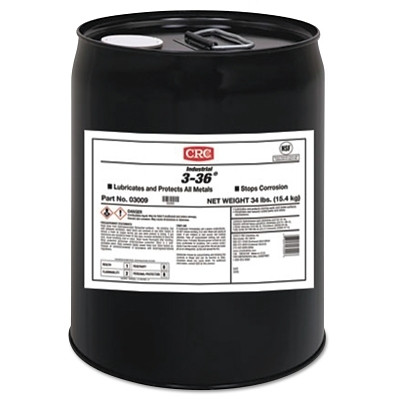 CRC® 3-36® Multi-Purpose Lubricant and Corrosion Inhibitor, 5 gal Pail