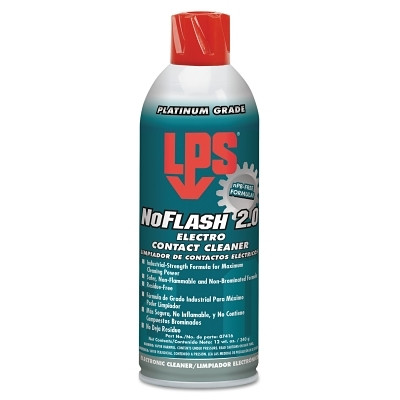 ITW Pro Brands LPS® NoFlash 2.0 Electro Contact Cleaner, 12 oz, Aerosol Can, Solvent Scent