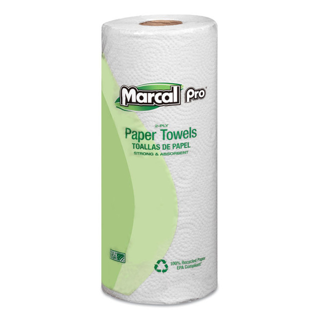 SOUNDVIEW Marcal PRO™ 630 100% Premium Recycled Kitchen Roll Towels, 2-Ply, 11 x 9, White, 70/Roll, 30 Rolls/Carton