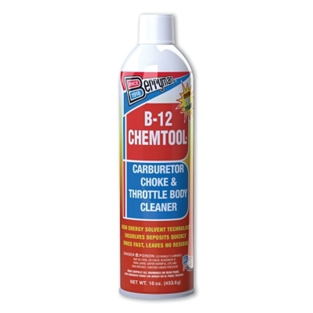 Berryman® B-12 CHEMTOOL® Carburetor/Choke Cleaner, 16 oz, Aerosol Can, Mild Solvent Scent Berryman® B-12 CHEMTOOL® Carburetor/Choke Cleaner, 16 oz, Aerosol Can, Mild Solvent Scent