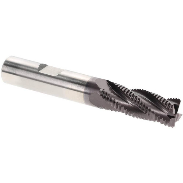 Hertel 84213578 Roughing End Mill: 1/2" Dia, 4 Flutes, Single End, Cobalt