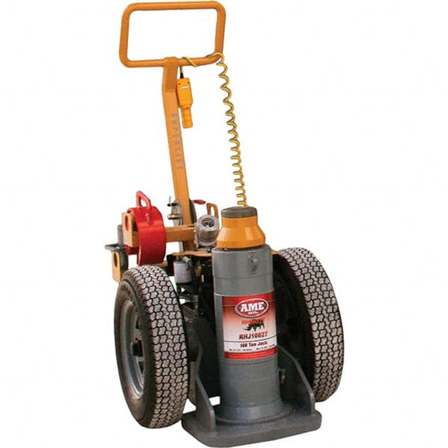 AME International RJ2-10027 Service & Floor Jacks; Type: Hydraulic Jack; Product Type: Hydraulic Jack; Load Capacity (Lb.): 100; Load Capacity (Ton): 100; Minimum Height (Inch): 27; Minimum Height: 27 in; Maximum Height (Inch): 42 in; 42; Chassis Len