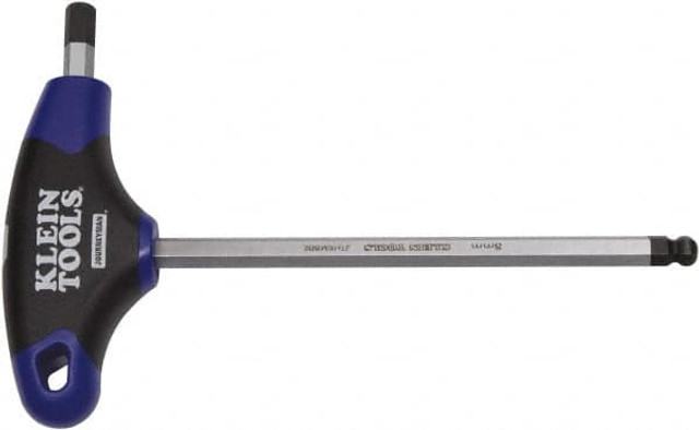 Klein Tools JTH6M5BE Hex Key: 5 mm Hex, T-Handle Cushion Grip Arm