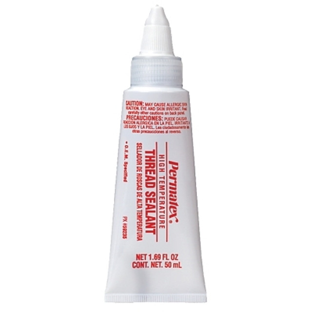 Permatex® High Temperature Thread Sealant, 50 ml Tube, White Permatex® High Temperature Thread Sealant, 50 ml Tube, White