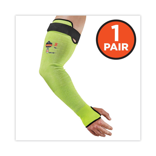 TENACIOUS HOLDINGS, INC. ergodyne® 17945 ProFlex 7941-PR CR Protective Arm Sleeve, 22", Lime, Pair