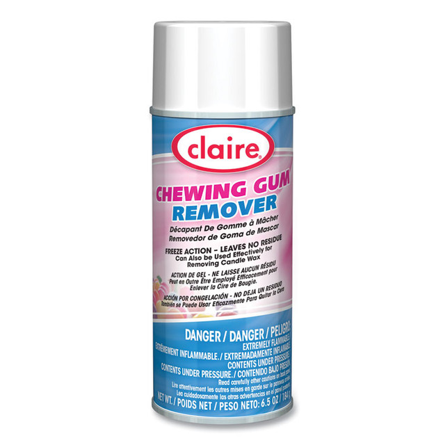 PLZ CORP Claire® 813 Chewing Gum Remover, Cherry Scent, 6.5 oz Aerosol Spray, Dozen