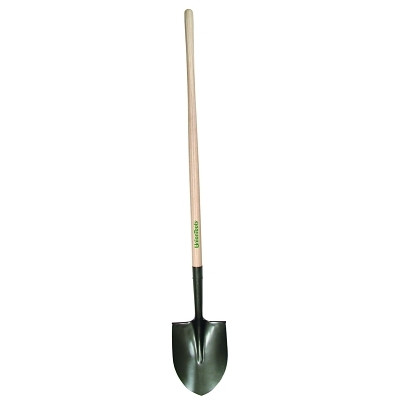 The AMES Companies, Inc. UnionTools® Round Point Shovel, 11.5 in L x 9.25 in W Blade, 48 in Hardwood Straight Handle