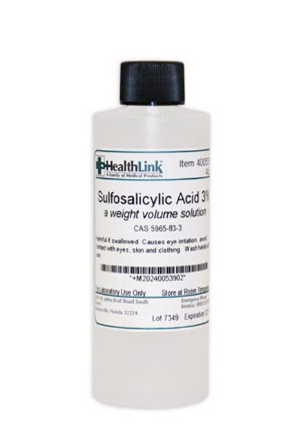 EDM3 Company LLC  400539 Sulfosalicylic Acid, 3%, 4 oz (Item is Non-Returnable) (US Only)